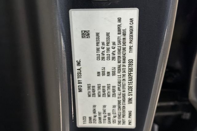 Used 2023 Gray Tesla Base image 37