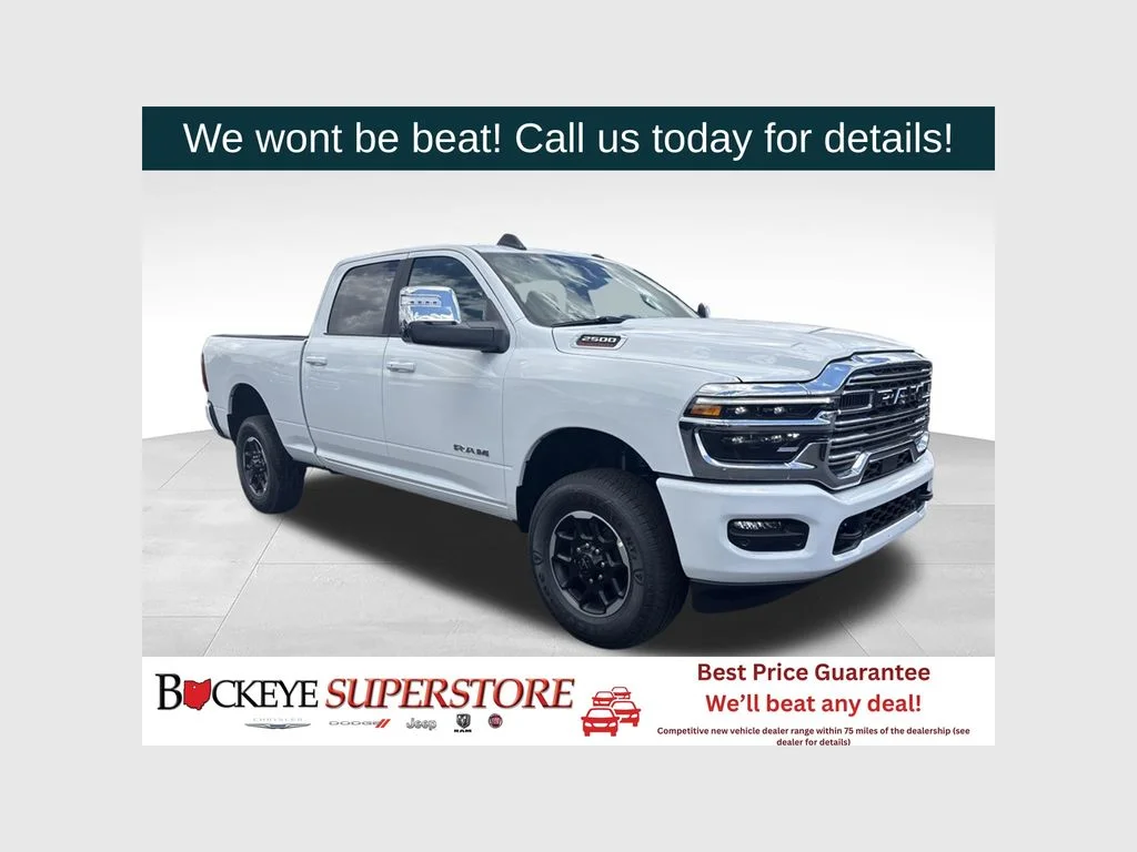 New 2026 Bright White Clear-Coat Exterior Paint RAM LARAMIE image 1