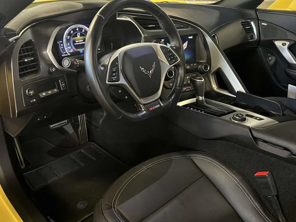 Used 2017 CORVETTE RACING YELLOW TINTCOAT Chevrolet Z06 2LZ image 3