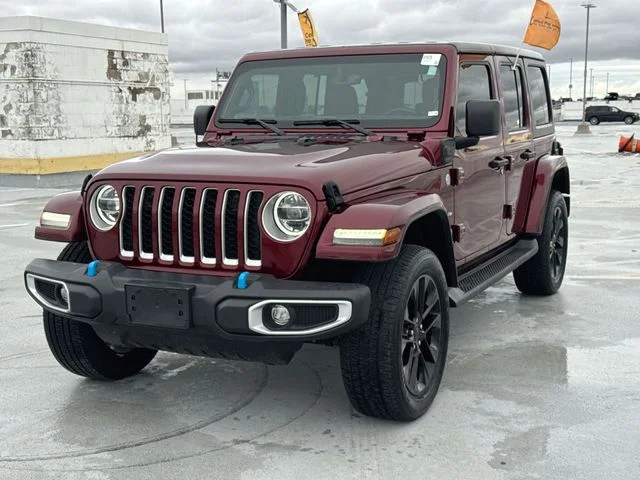 Used 2022 Red Jeep Unlimited Sahara 4xe image 3