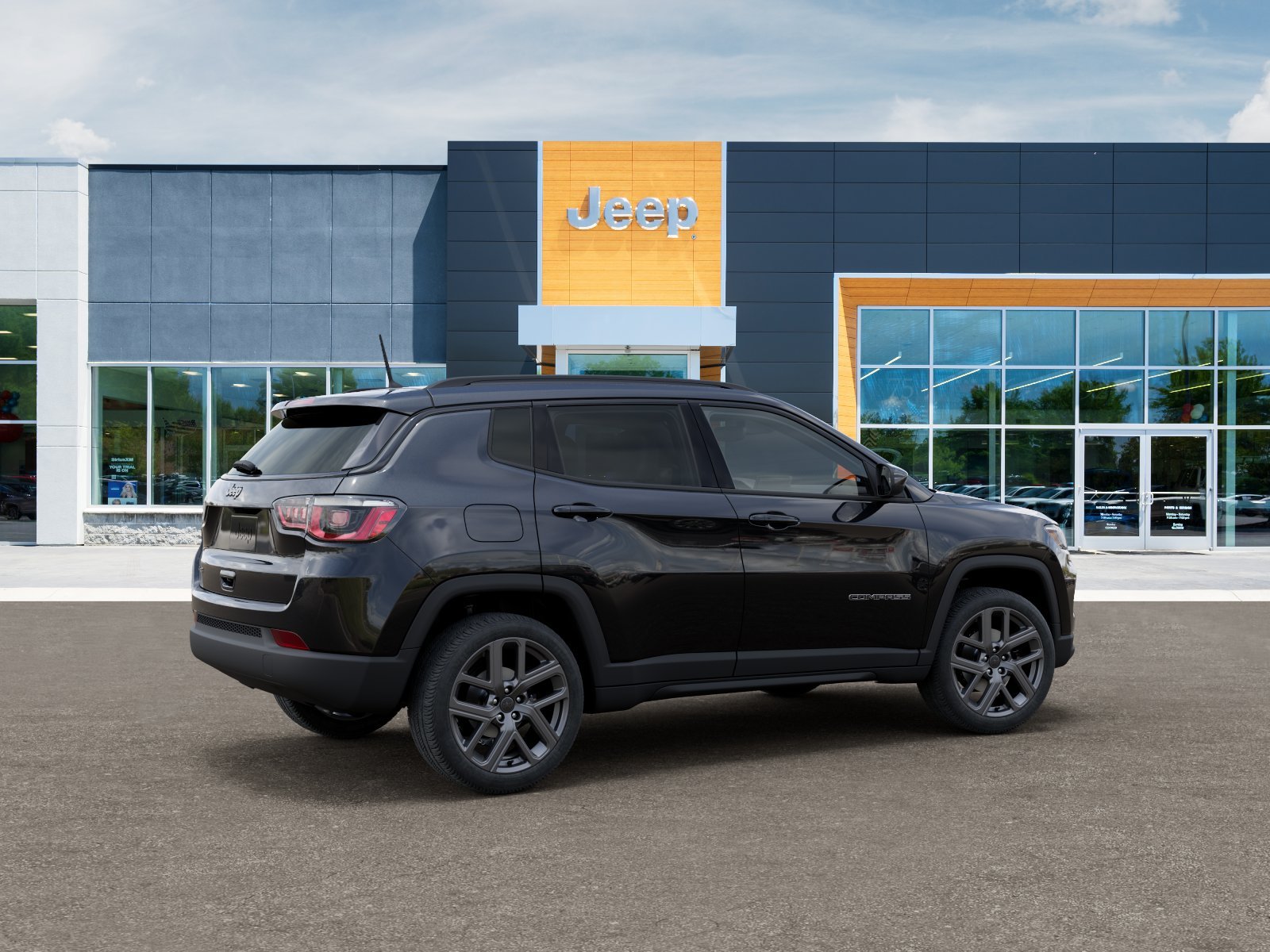 New 2026 Diamond Black Crystal Pearlcoat Jeep Latitude Altitude image 4