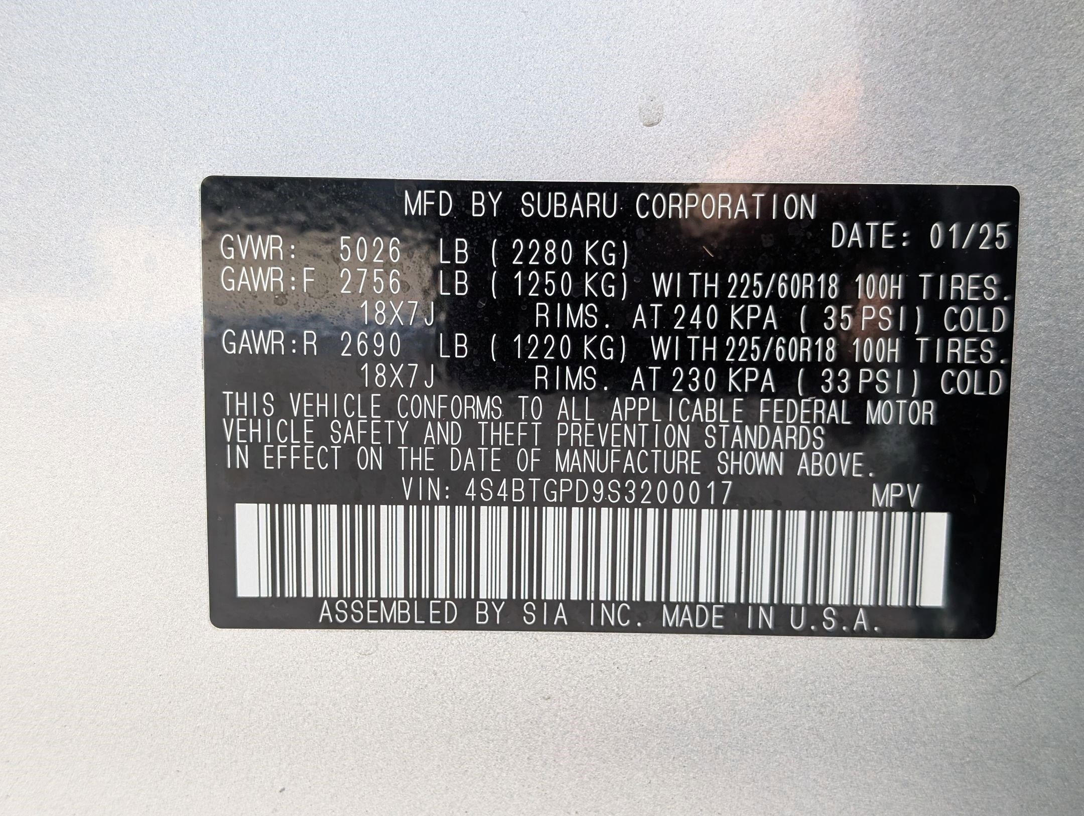 Used 2025 Ice Silver Metallic Subaru Touring XT image 35