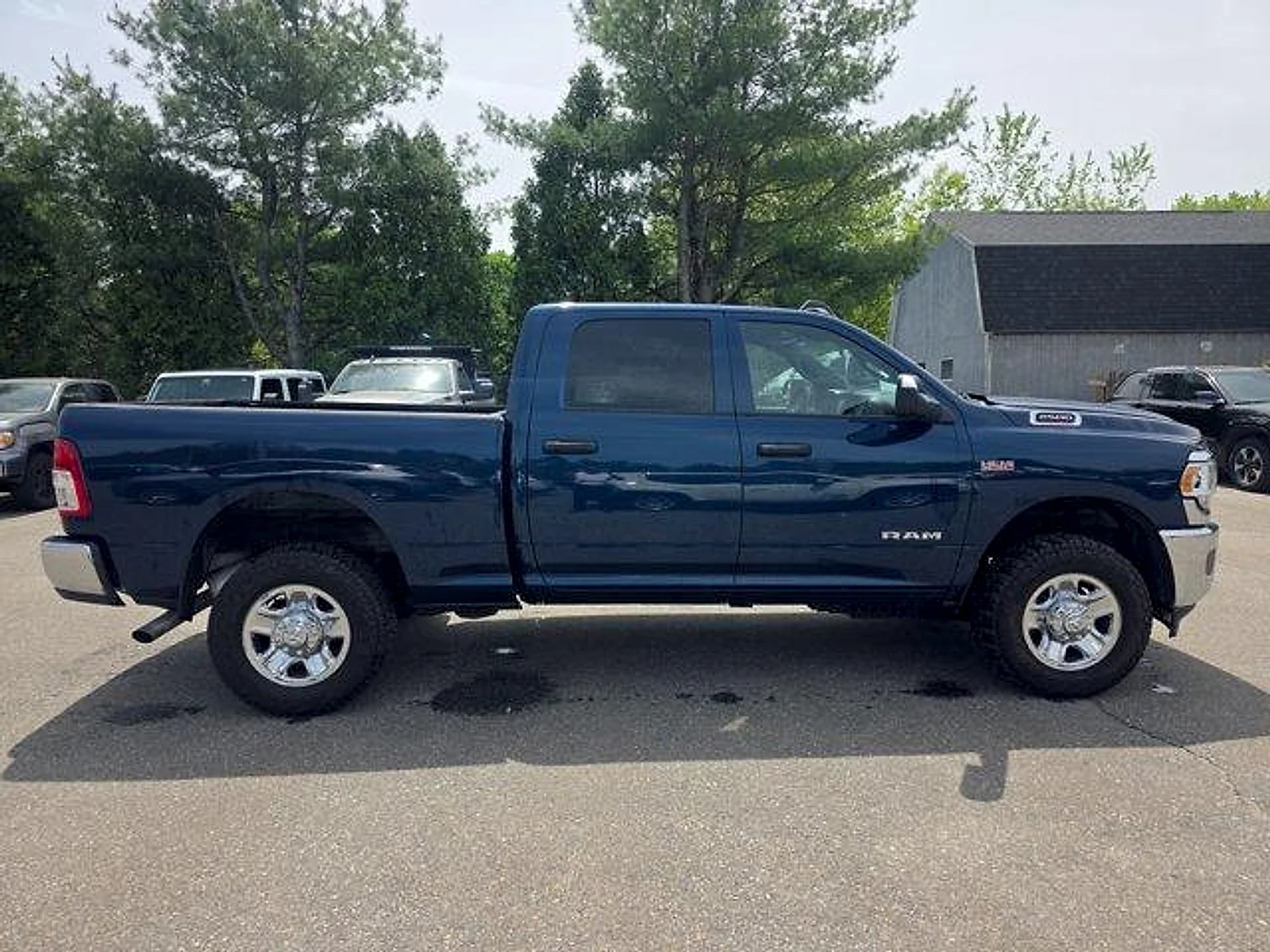 Certified Used 2021 Patriot Blue Pearlcoat Ram Tradesman Crew Cab 4x4 6