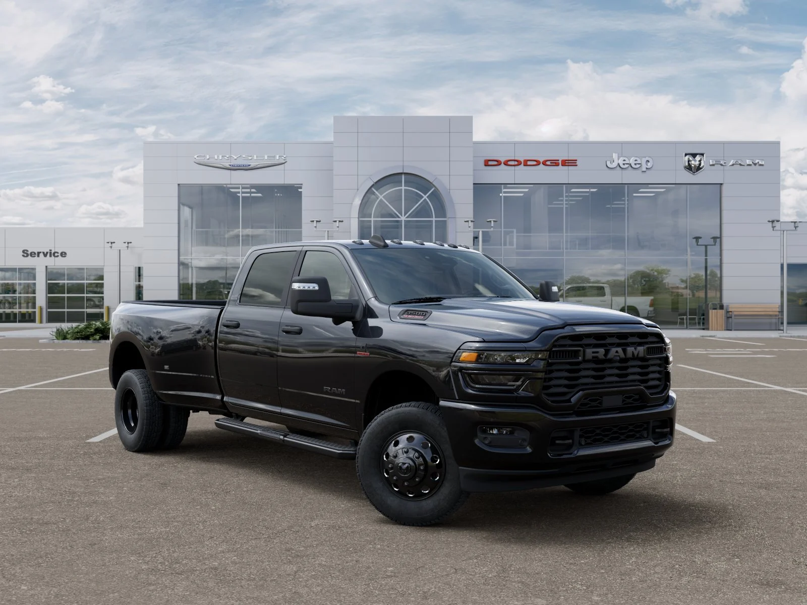 New 2026 Diamond Black Crystal Pearl-Coat Exterior Paint RAM Big Horn image 31