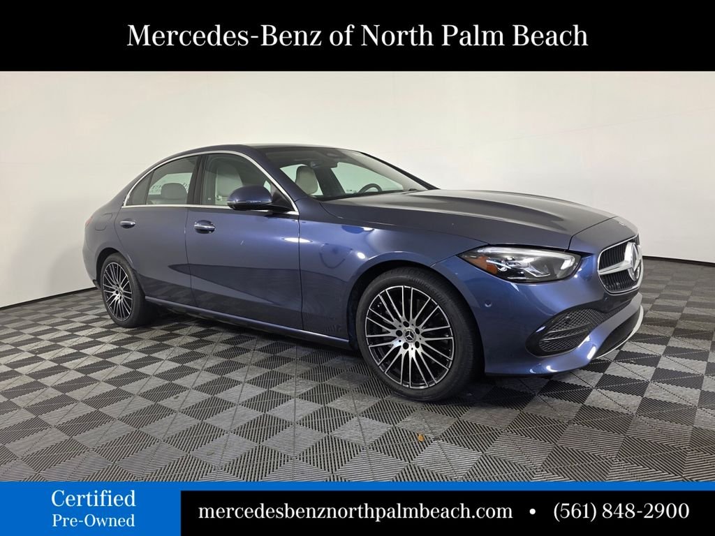 Certified Used 2025 Blue Mercedes-Benz C 300 image 8