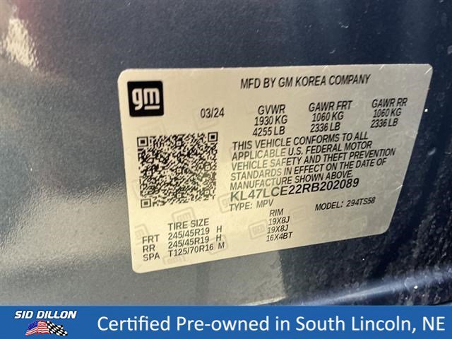 Certified Used 2024 Ocean Blue Metallic Buick Avenir image 14