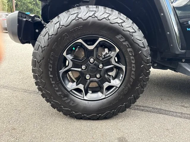 Used 2021 Black Clearcoat Jeep Unlimited Rubicon 4xe image 28