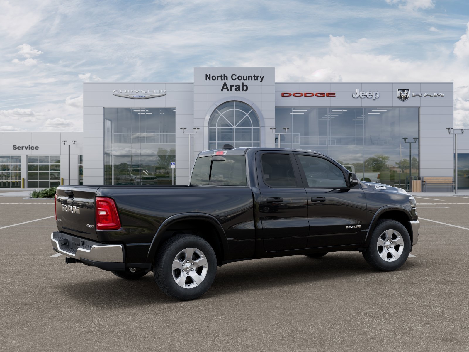 New 2026 Diamond Black Crystal Pearl-Coat Exterior Paint RAM Big Horn/Lone Star image 30