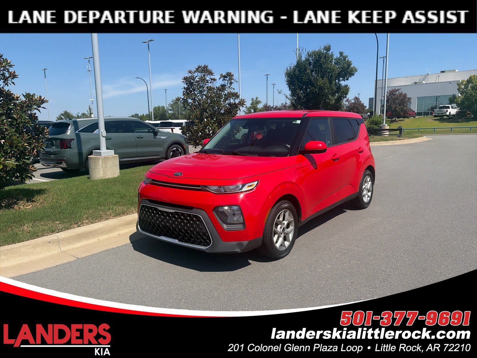 Used 2021 Inferno Red Kia S image 1
