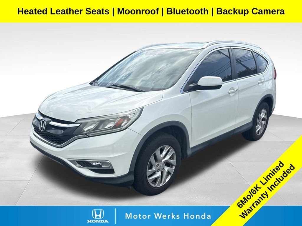 Used 2015 White Diamond Pearl Honda EX-L image 1