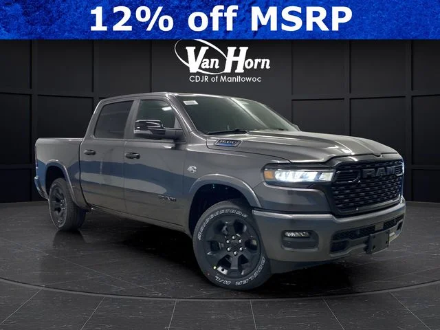 New 2026 Granite Crystal Metallic Clear-Coat Exterior Paint RAM Big Horn/Lone Star image 1