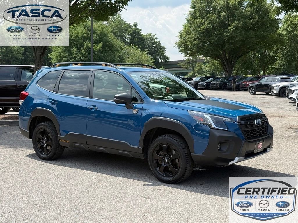 Certified Used 2023 Blue Subaru Wilderness image 1