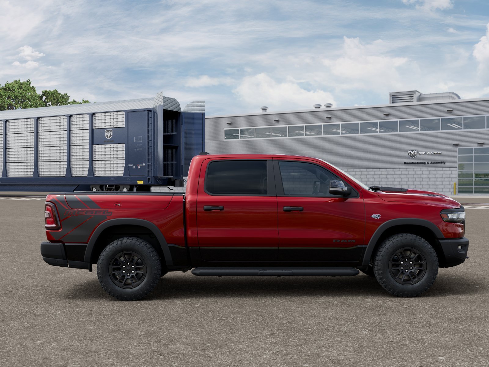 New 2026 Molten Red Pearl-Coat Exterior Paint RAM Rebel image 12