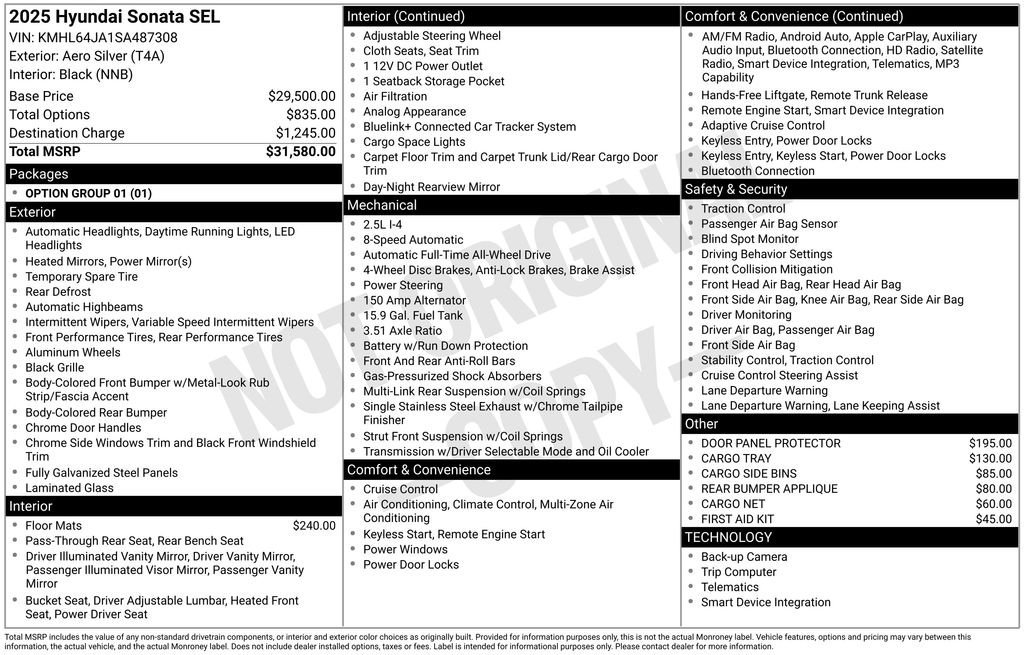Certified Used 2025 Silver Hyundai SEL image 6