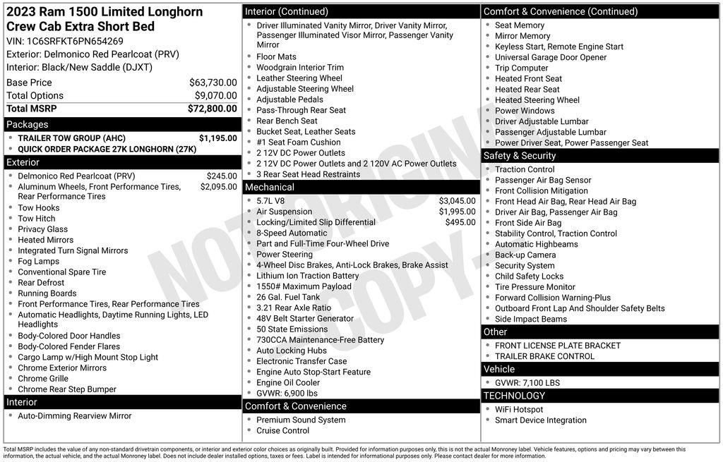 2023 RAM Ram 1500 Pickup Longhorn - Photo 34