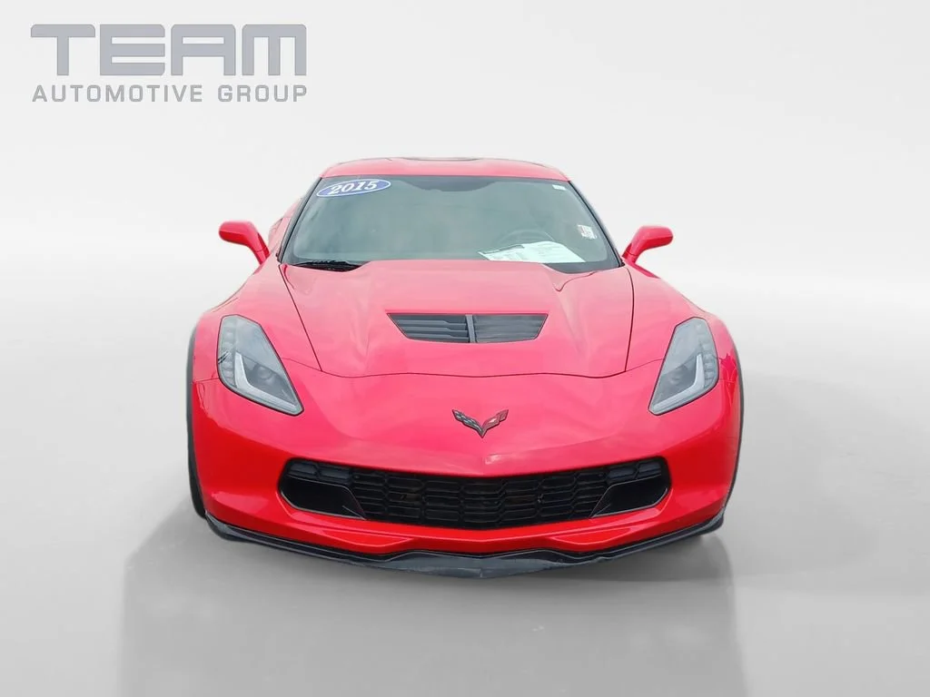 Used 2015 TORCH RED Chevrolet Z06 2LZ image 2