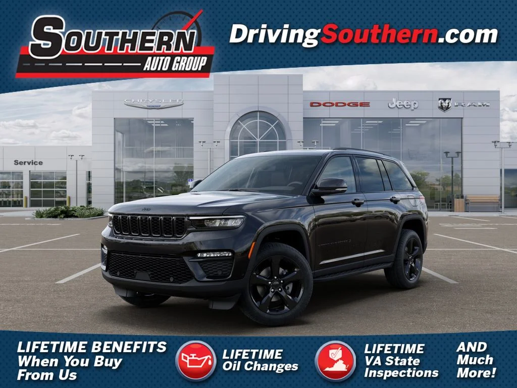 New 2025 Diamond Black Crystal Pearl-Coat Exterior Paint Jeep Limited image 1