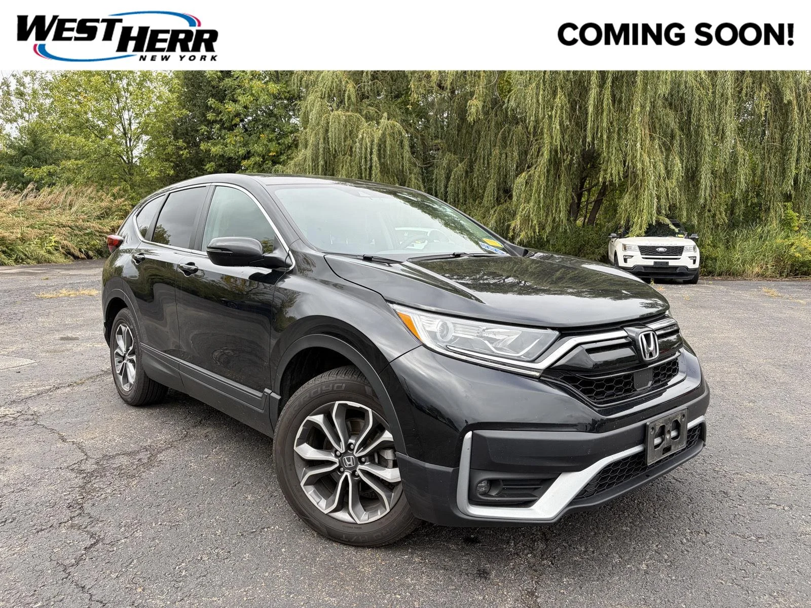 Used 2021 Crystal Black Pearl Honda EX image 1