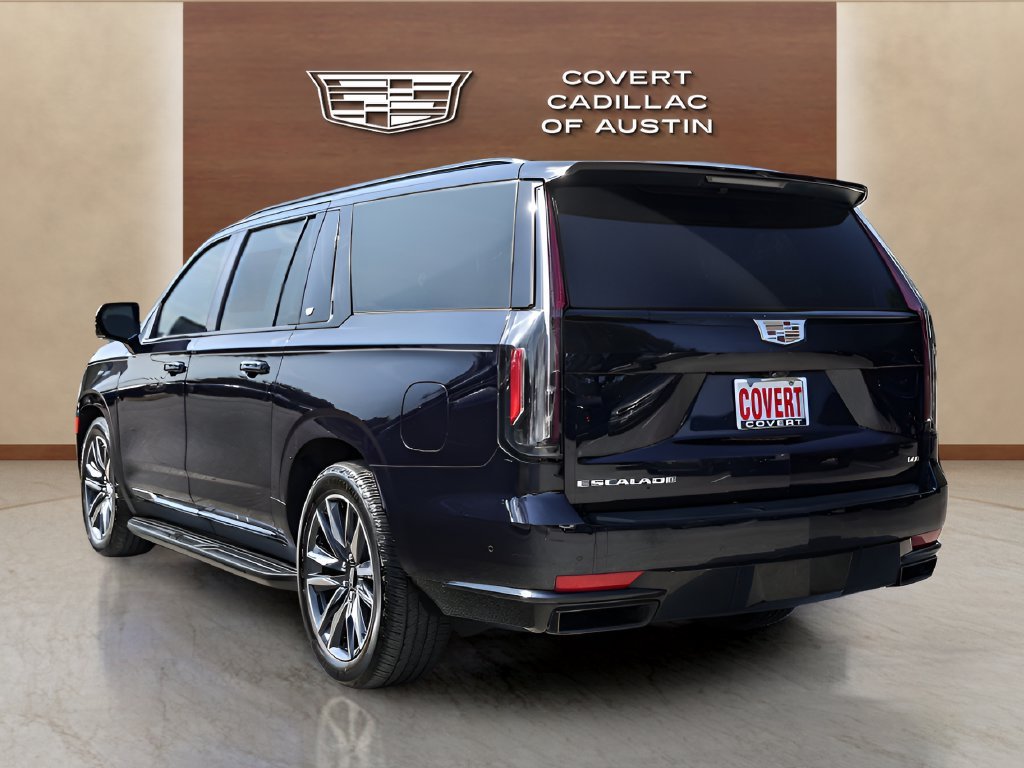 Used 2021 DARK MOON BLUE METALLIC Cadillac Sport image 3