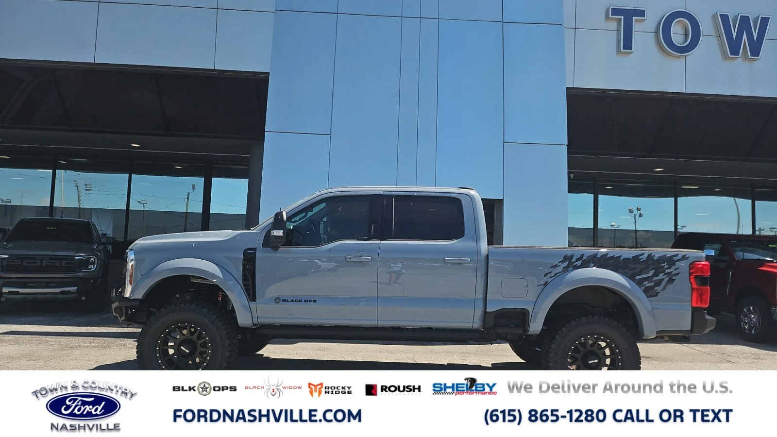 New 2026 Glacier Gray Metallic Tri-Coat Ford Black Ops 4WD image 2