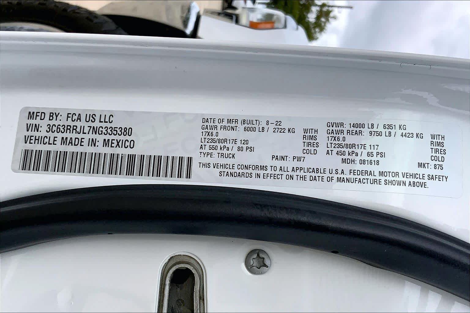 Used 2022 Bright White Clearcoat Ram Laramie image 34