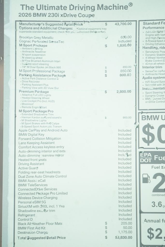 Used 2026 Brooklyn Grey Metallic BMW 230i xDrive image 9