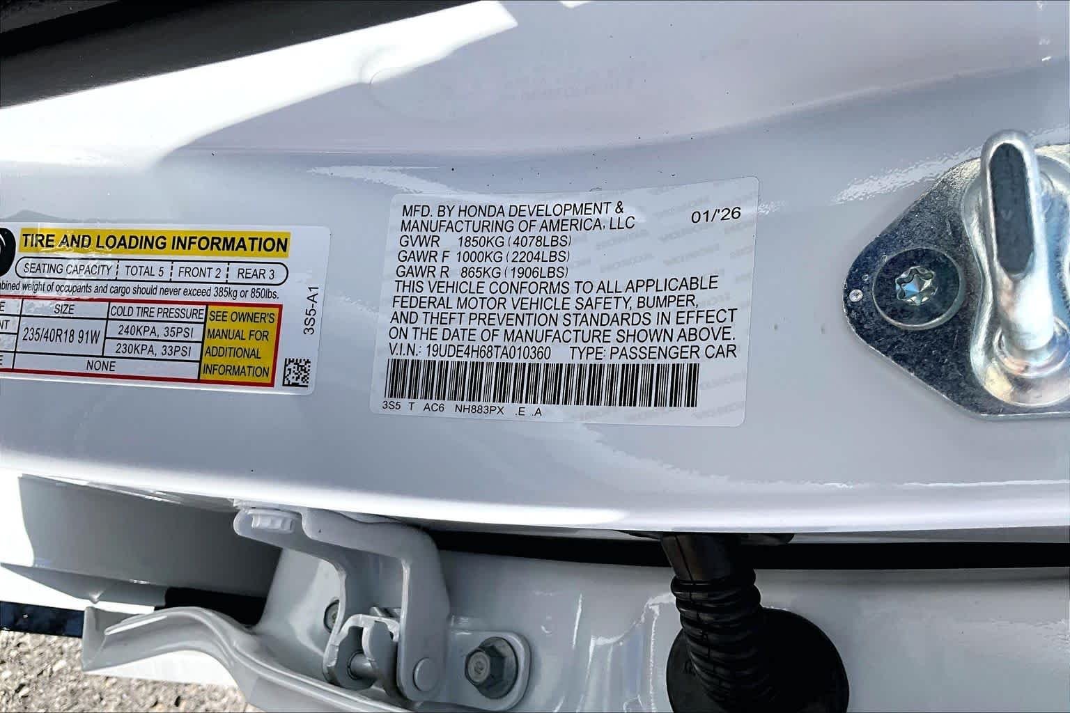 New 2026 Platinum White Pearl Acura w/A-Spec Technology Package image 21