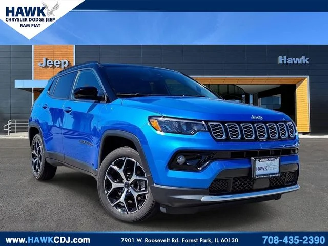 Certified Used 2025 Blue Jeep Limited image 1