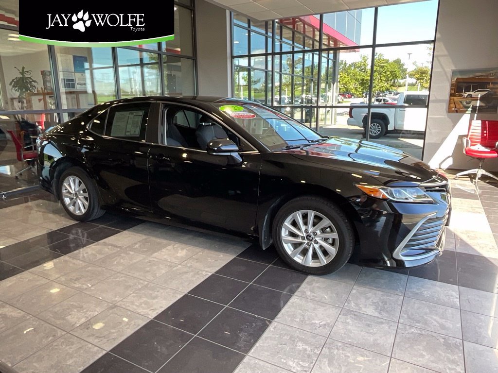 Certified Used 2022 Black Toyota LE image 1