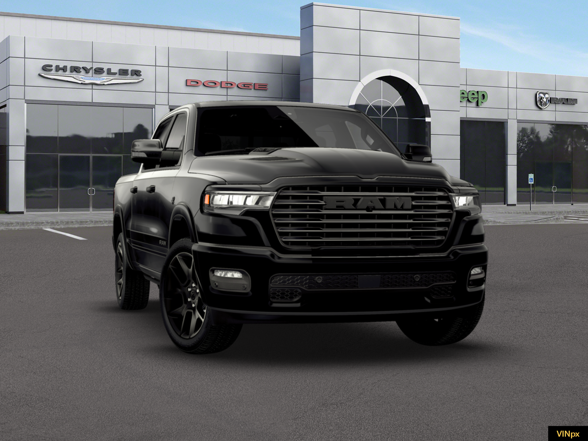 New 2026 Diamond Black Crystal Pearl-Coat Exterior Paint RAM Laramie image 28
