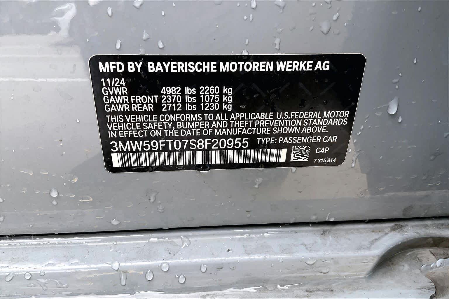 Used 2025 Brooklyn Grey Metallic BMW M340i image 35
