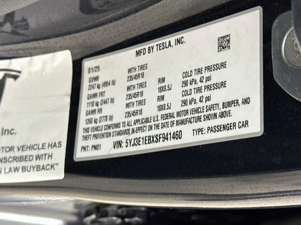 Used 2025 Gray Tesla Long Range image 32