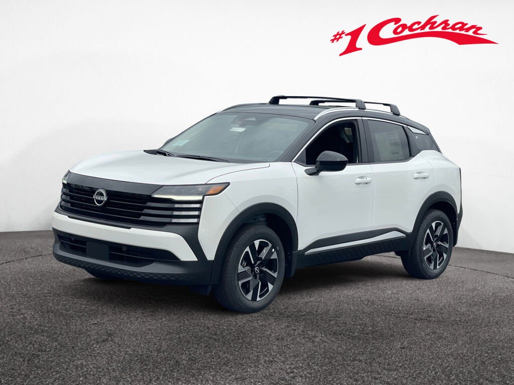 New 2026 Aspen White Tricoat/Super Black Nissan SV image 3