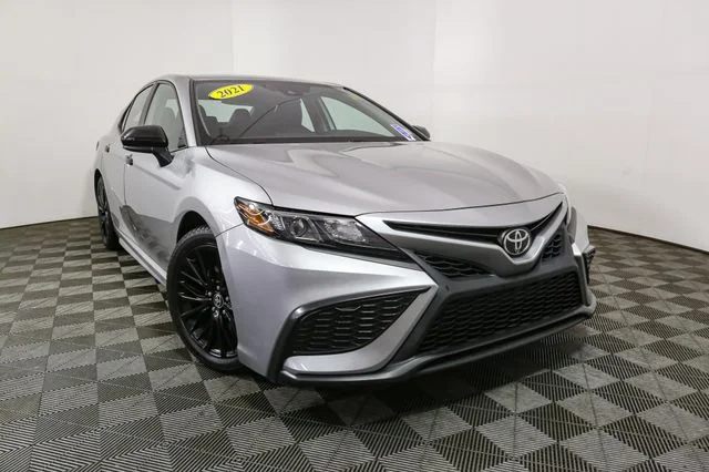 Used 2021 Silver Toyota SE Nightshade image 3