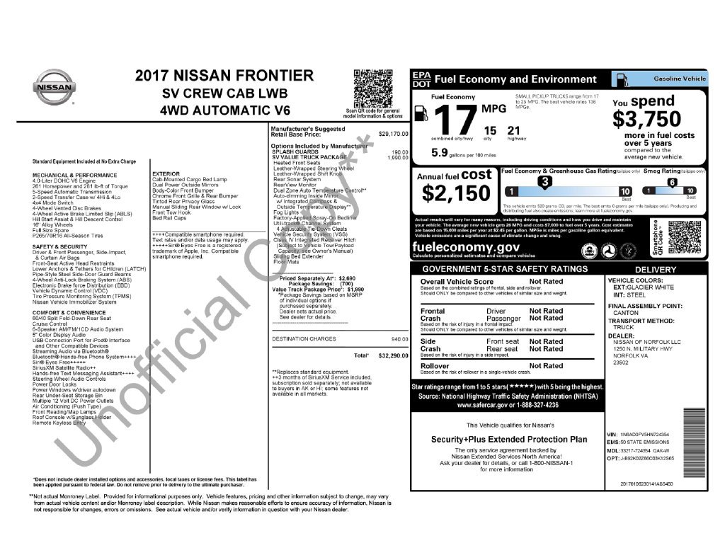 Used 2017 White Nissan SV image 6