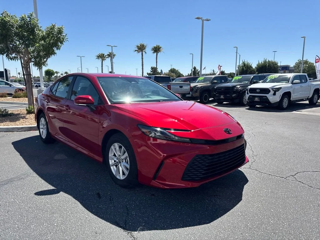 Certified Used 2025 Red Toyota LE image 4