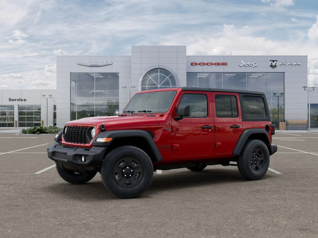 New 2026 Firecracker Red Clear-Coat Exterior Paint Jeep Sport image 2