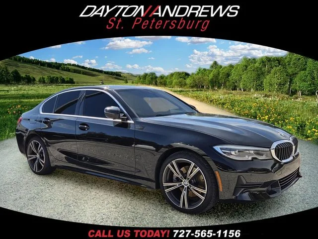 Used 2022 Black BMW 330i image 1
