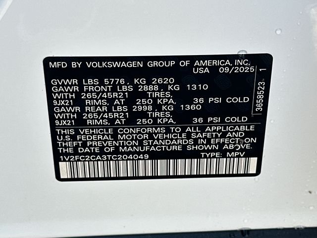 2026 Volkswagen Atlas Cross Sport SEL Premium R-LINE - Photo 36