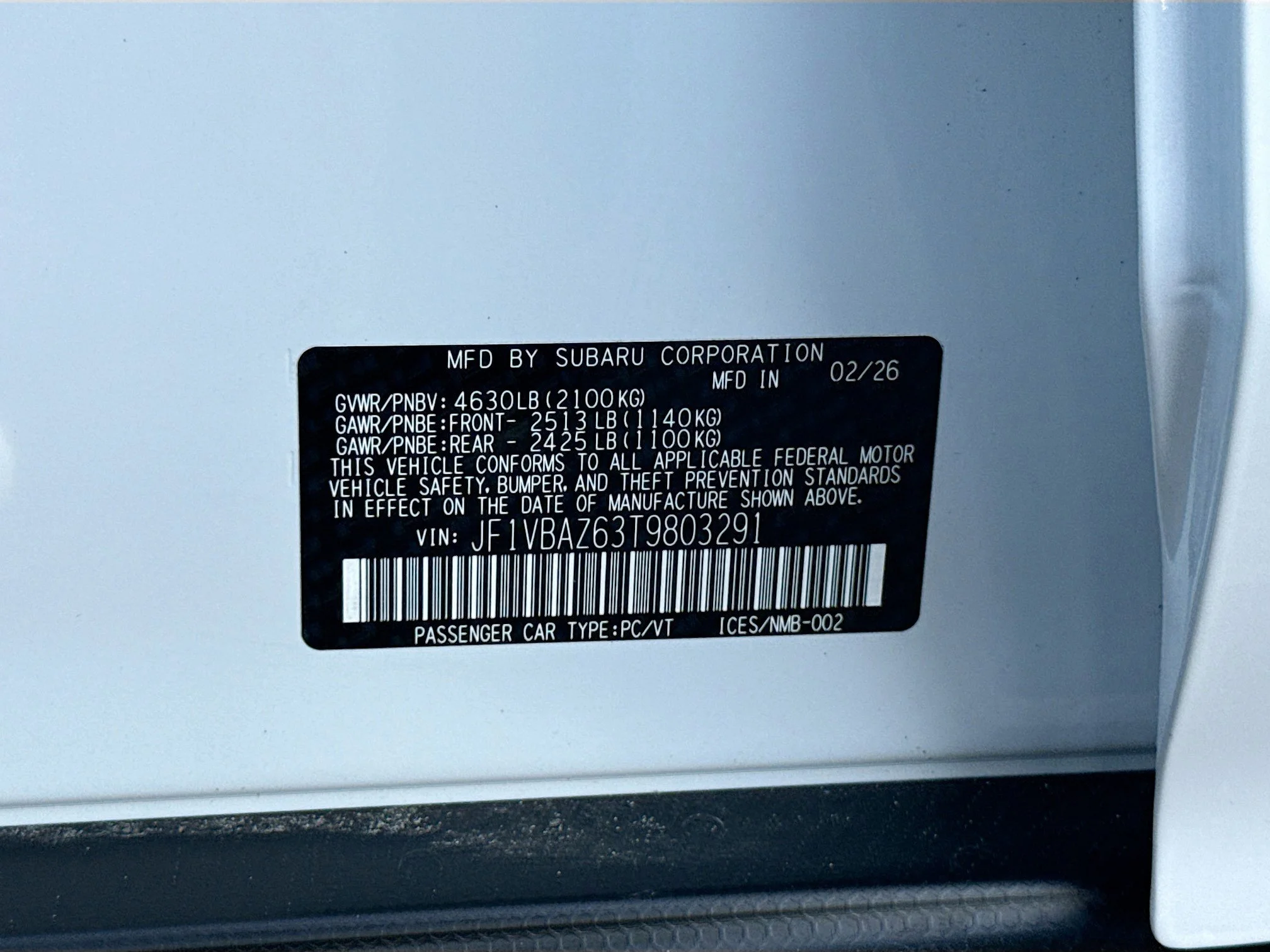 New 2026 Ceramic White Subaru tS image 39