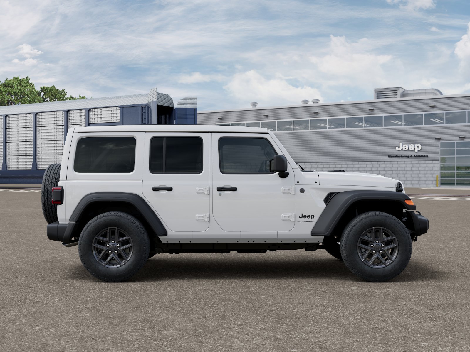 New 2026 Bright White Clear-Coat Exterior Paint Jeep Sport S image 12
