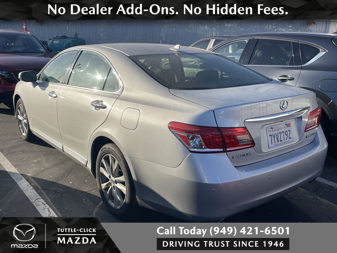 Used 2012 TUNGSTEN PEARL Lexus 4DR SDN image 3