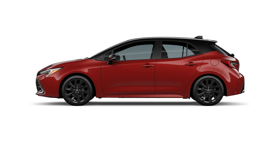 New 2026 Finish Line Red with Midnight Black Metallic roof Toyota XSE image 3