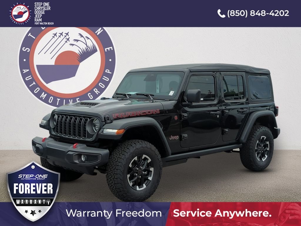 New 2026 Black Clear-Coat Exterior Paint Jeep Rubicon image 1