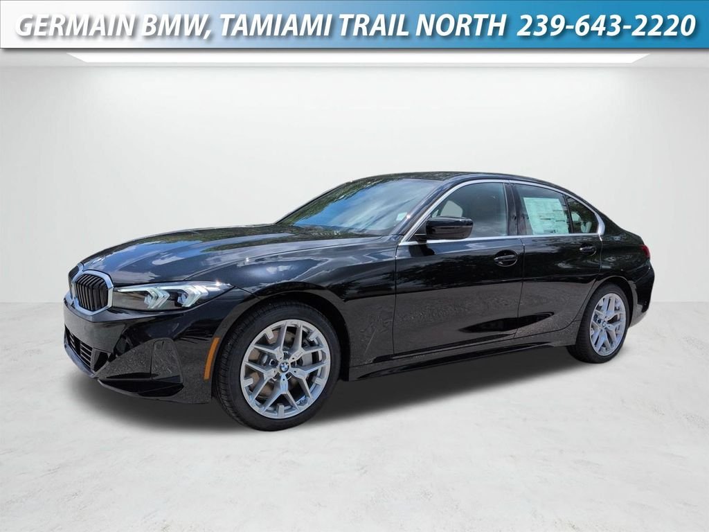 New 2026 Jet Black BMW 330i image 1