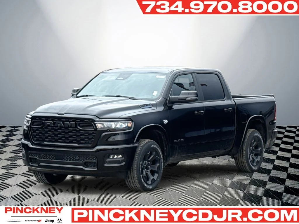New 2026 Diamond Black Crystal Pearl-Coat Exterior Paint RAM Big Horn/Lone Star image 1