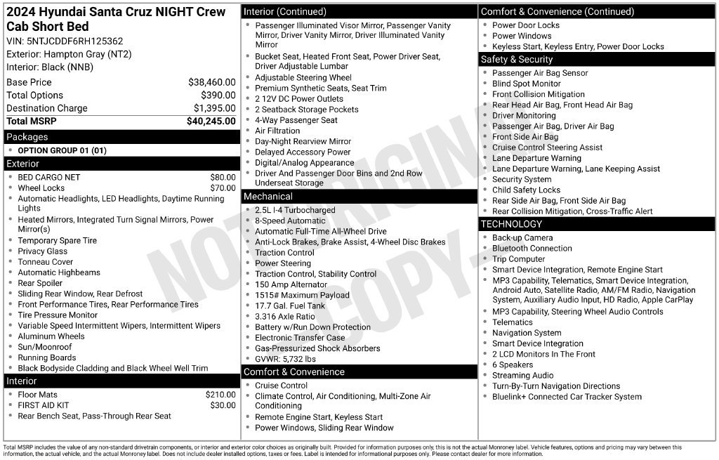 Used 2024 Gray Hyundai NIGHT image 36