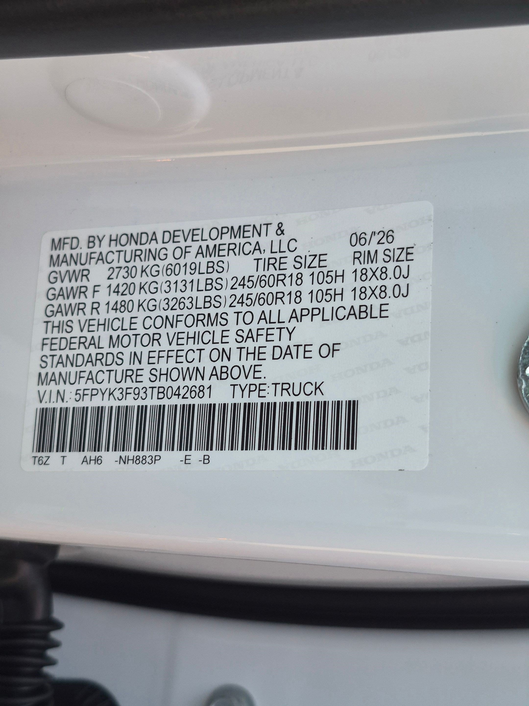 New 2026 Platinum White Pearl Honda Black Edition Two-Tone image 27