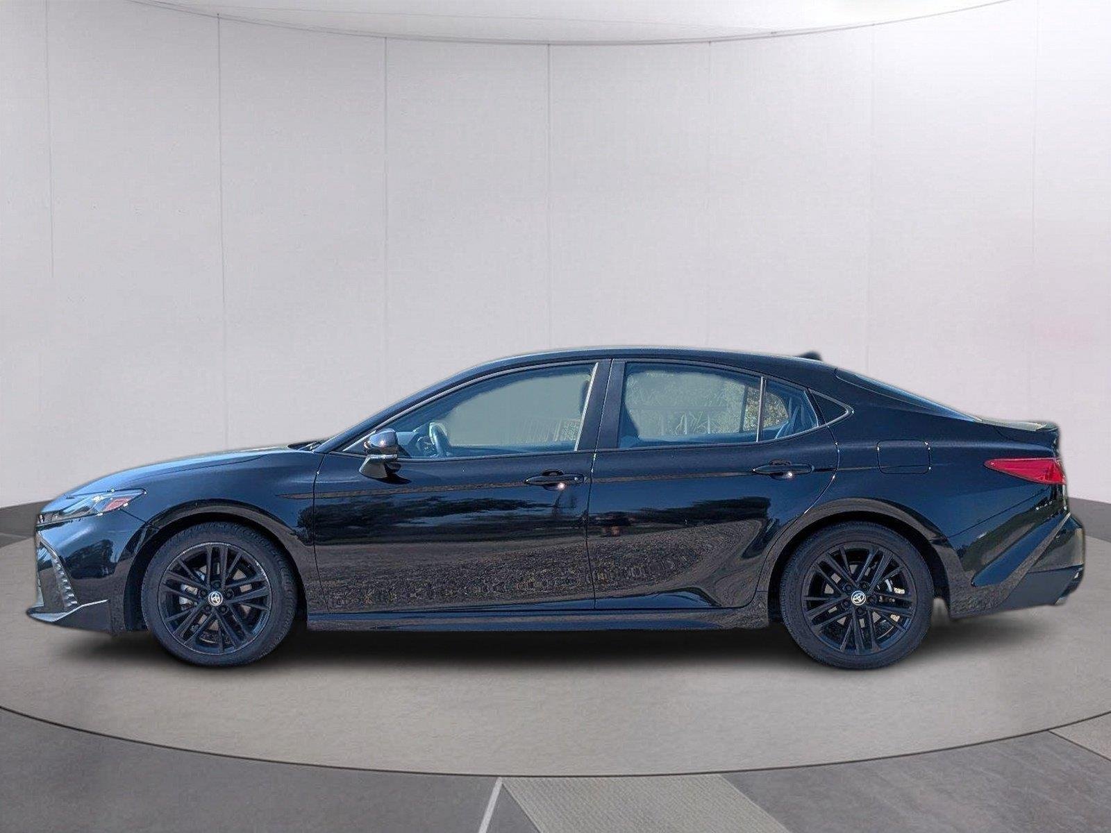 Used 2025 Midnight Black Metallic Toyota SE image 2