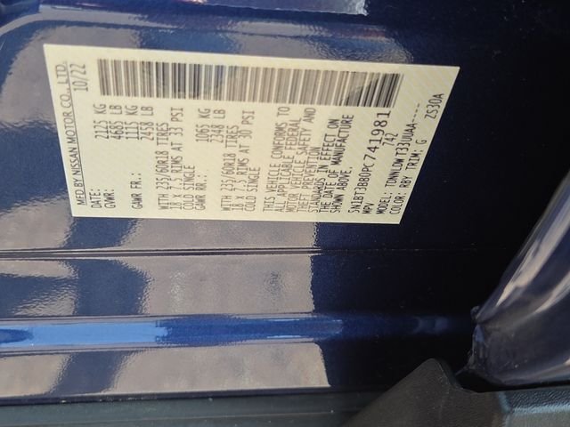 Used 2023 Caspian Blue Metallic Nissan SV image 7